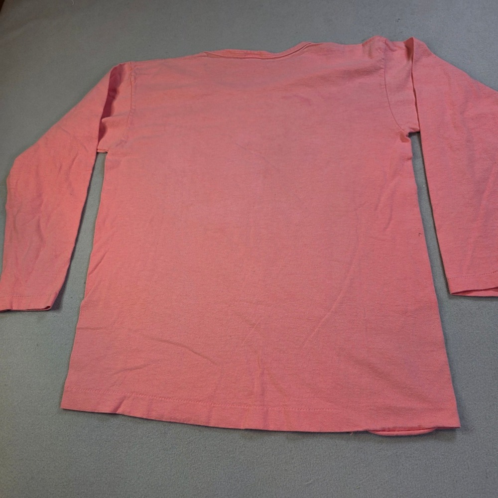 Vintage Anvil Vero Beach Florida Lighthouse Long Sleeve Pink T-Shirt USA Made M